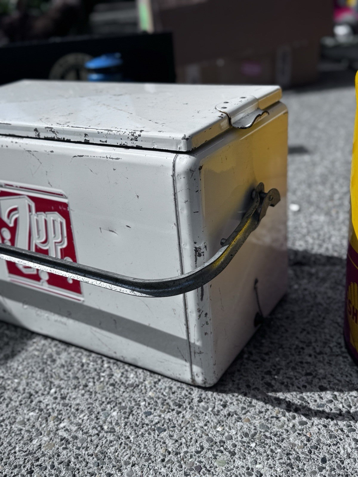 vintage 7up cooler Antique Box