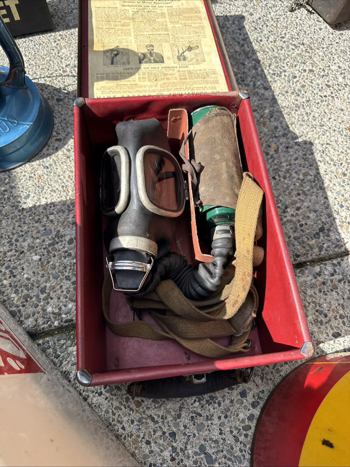 Vintage MSA Industrial Gas Mask Antique