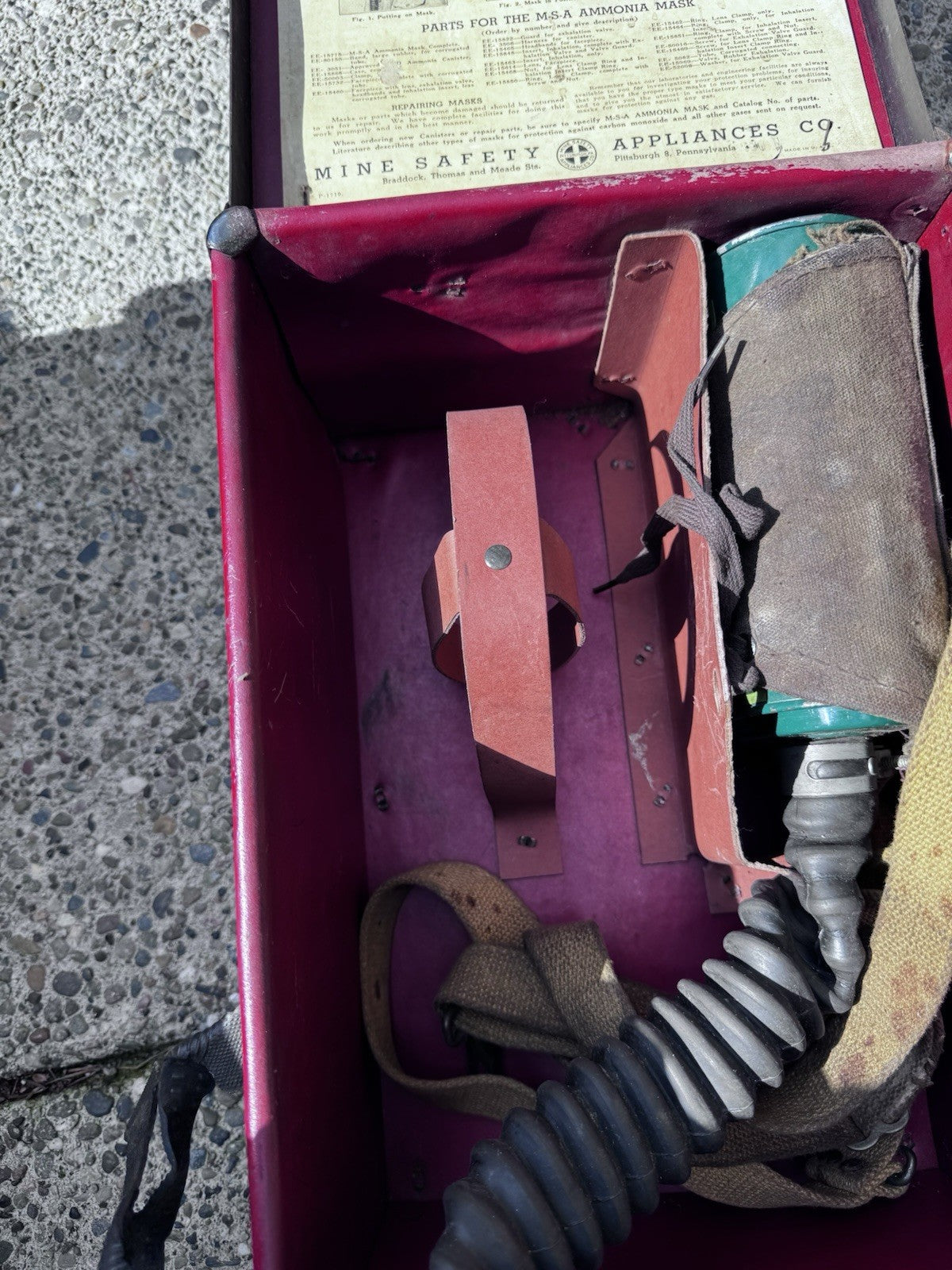 Vintage MSA Industrial Gas Mask Antique