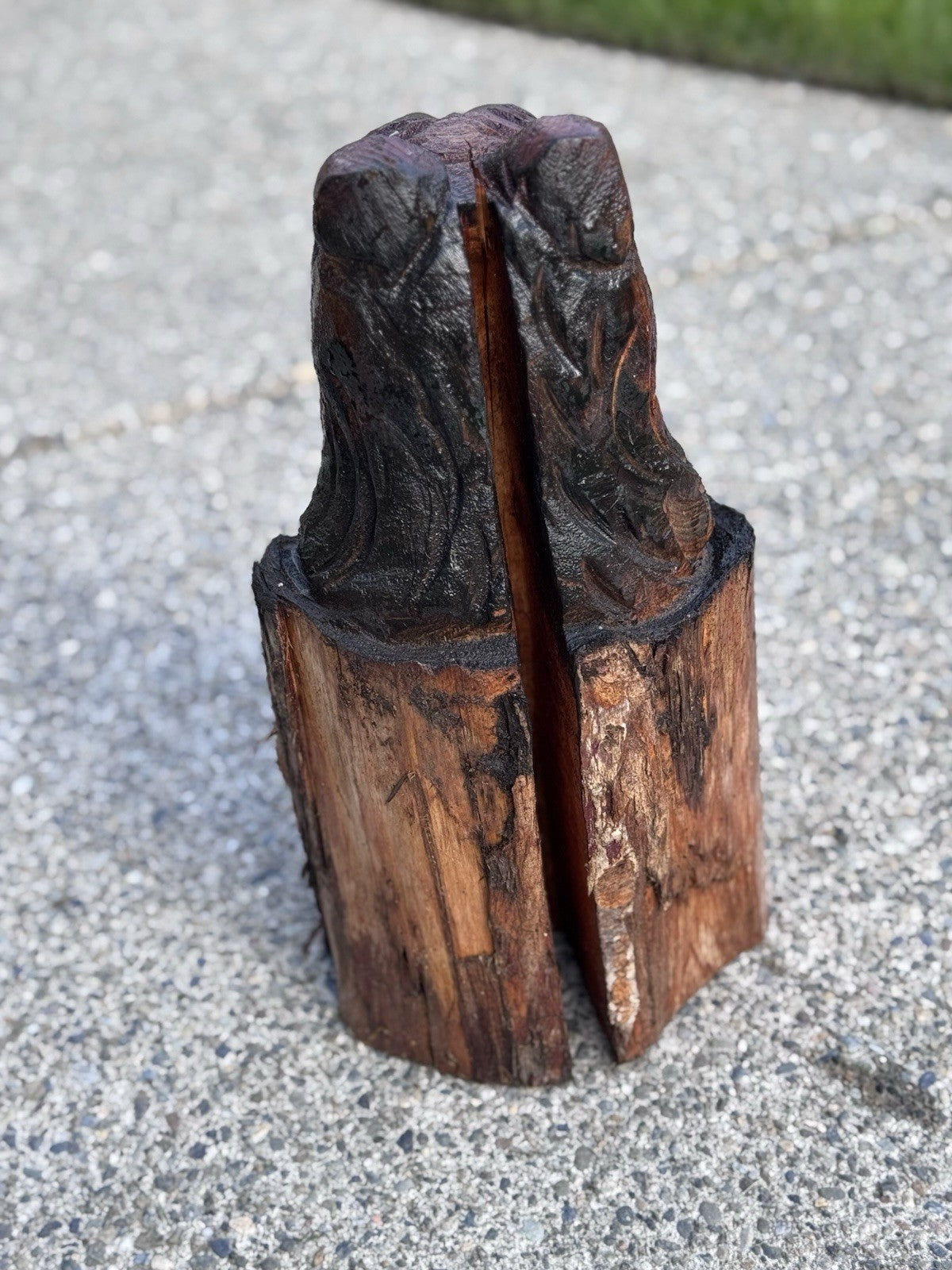 Chainsaw Carved Wooden Bear 16” Sculpture Beautiful Cabin Figural Wildlife Decor