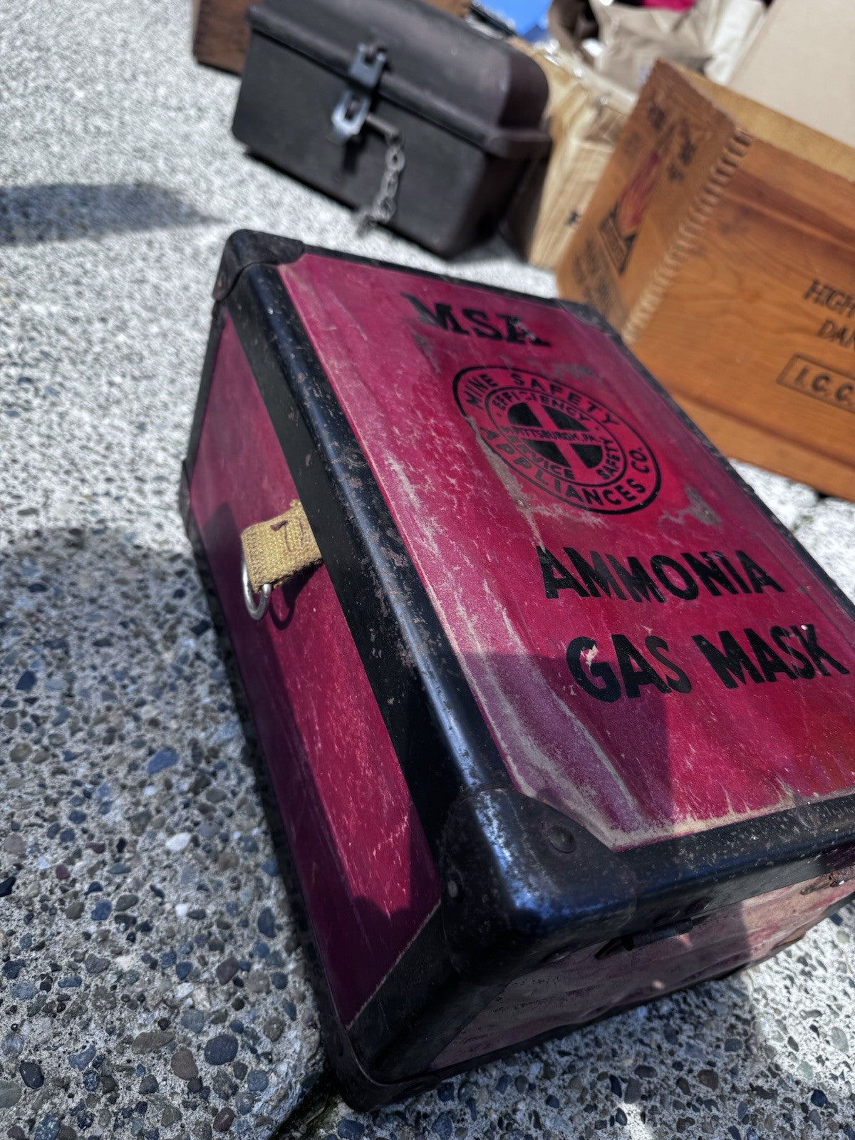 Vintage MSA Industrial Gas Mask Antique