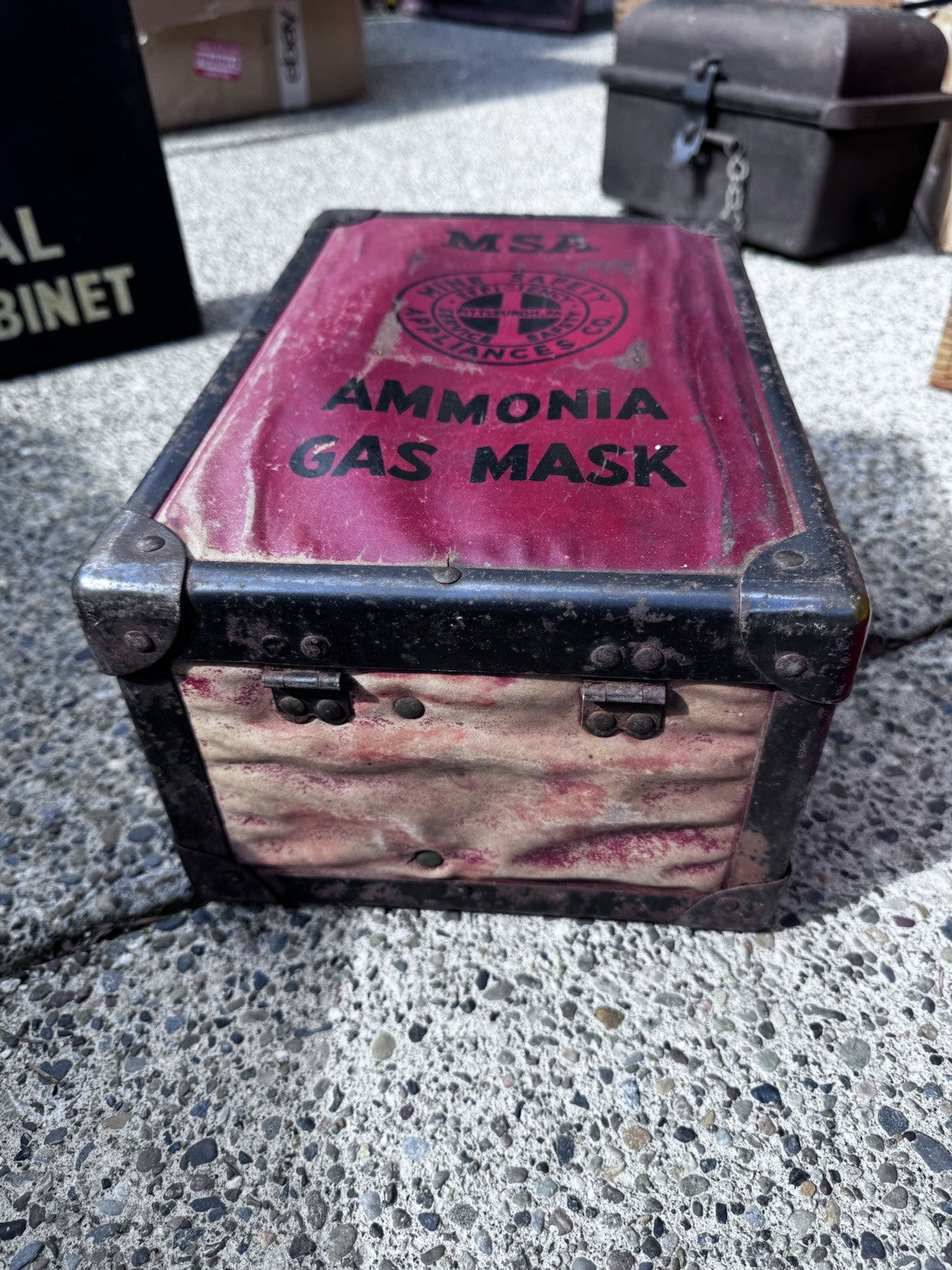 Vintage MSA Industrial Gas Mask Antique