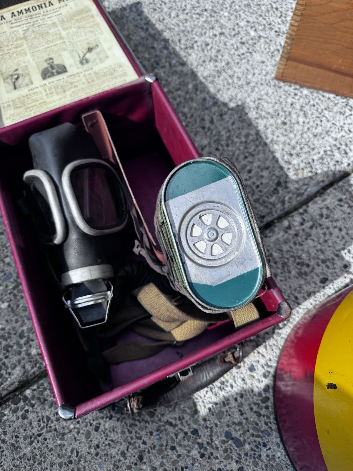 Vintage MSA Industrial Gas Mask Antique