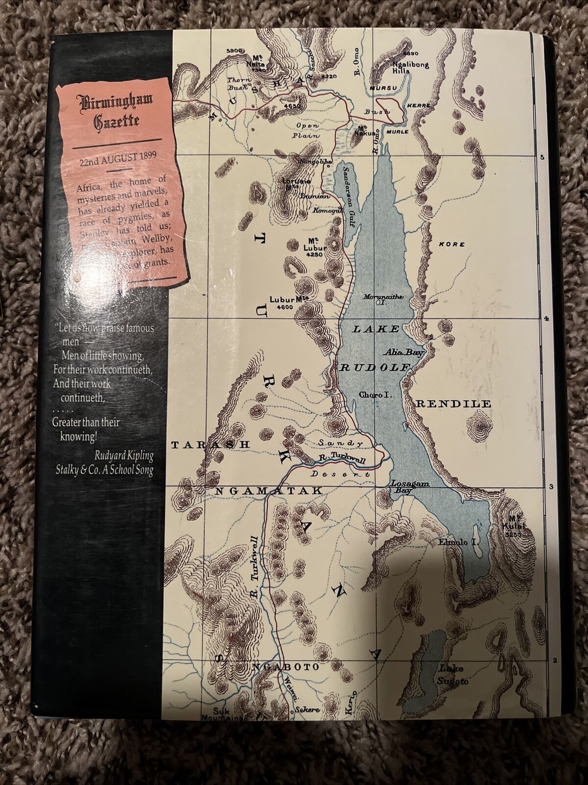 WHERE GIANTS TROD: THE SAGA OF KENYA'S DESERT LAKE By Monty Brown - Hardcover